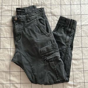 Grey Cargo Joggers